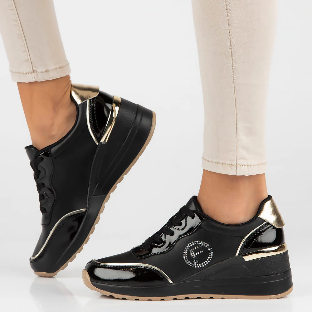 Pantofi dama din piele naturala neagra 13139 - Image 6