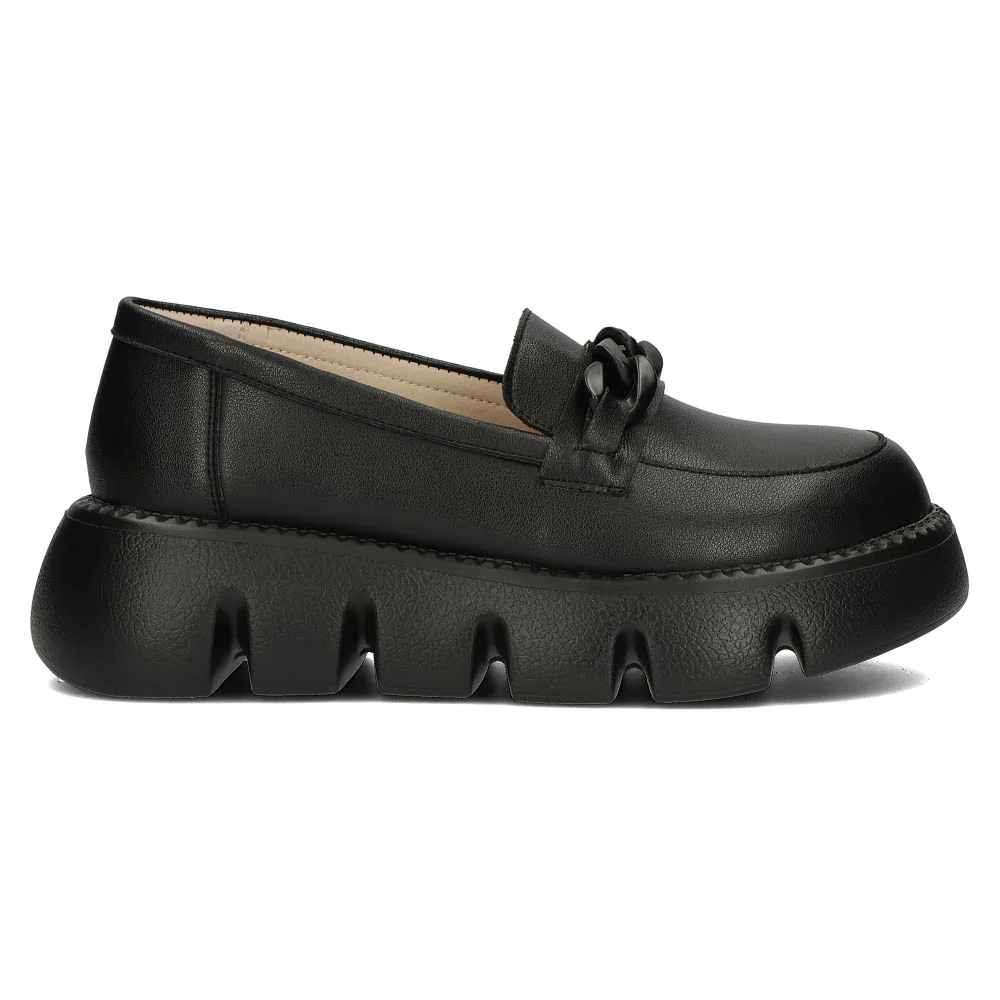 Pantofi dama din piele naturala neagra 13140 - Image 5