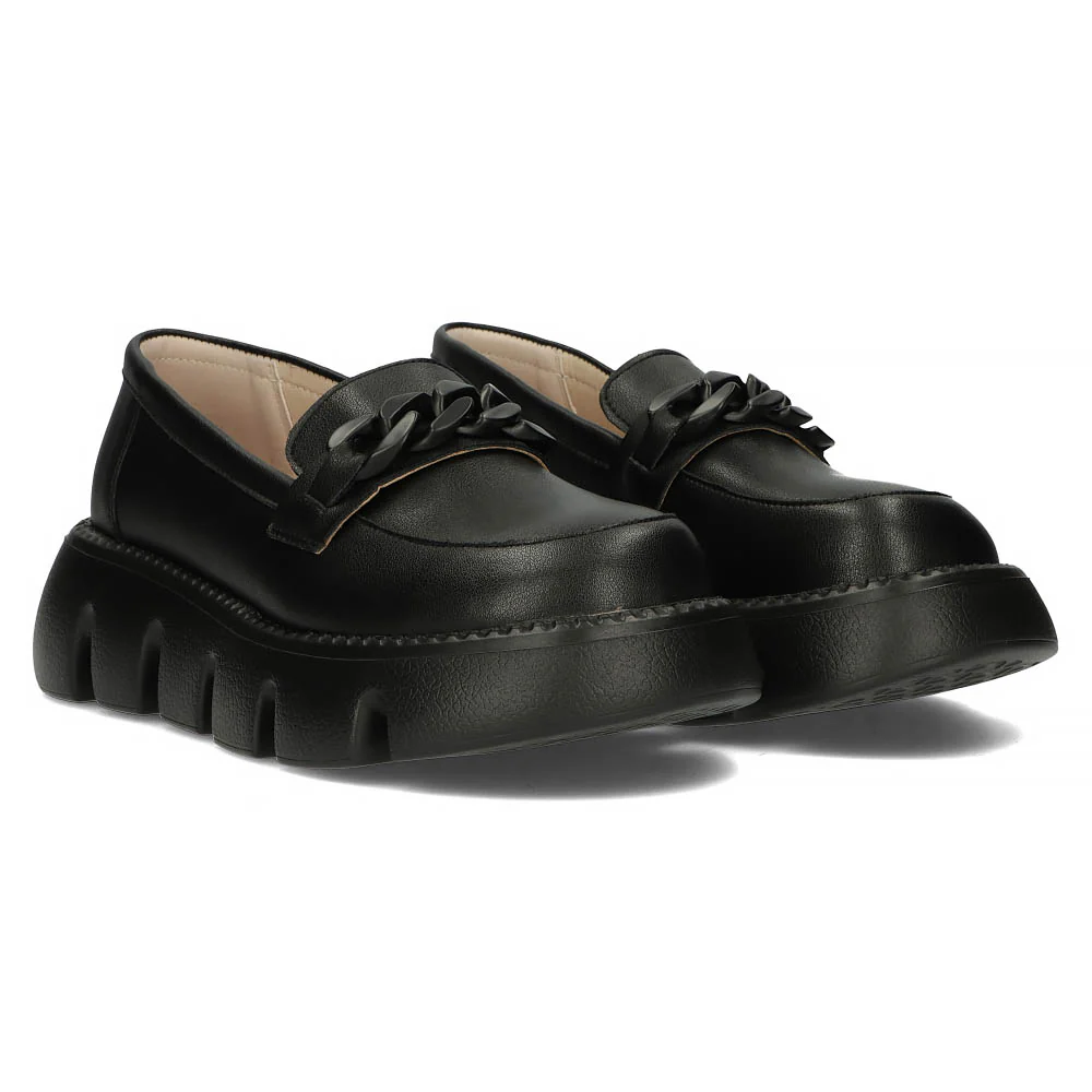 Pantofi dama din piele naturala neagra 13140 - Image 8