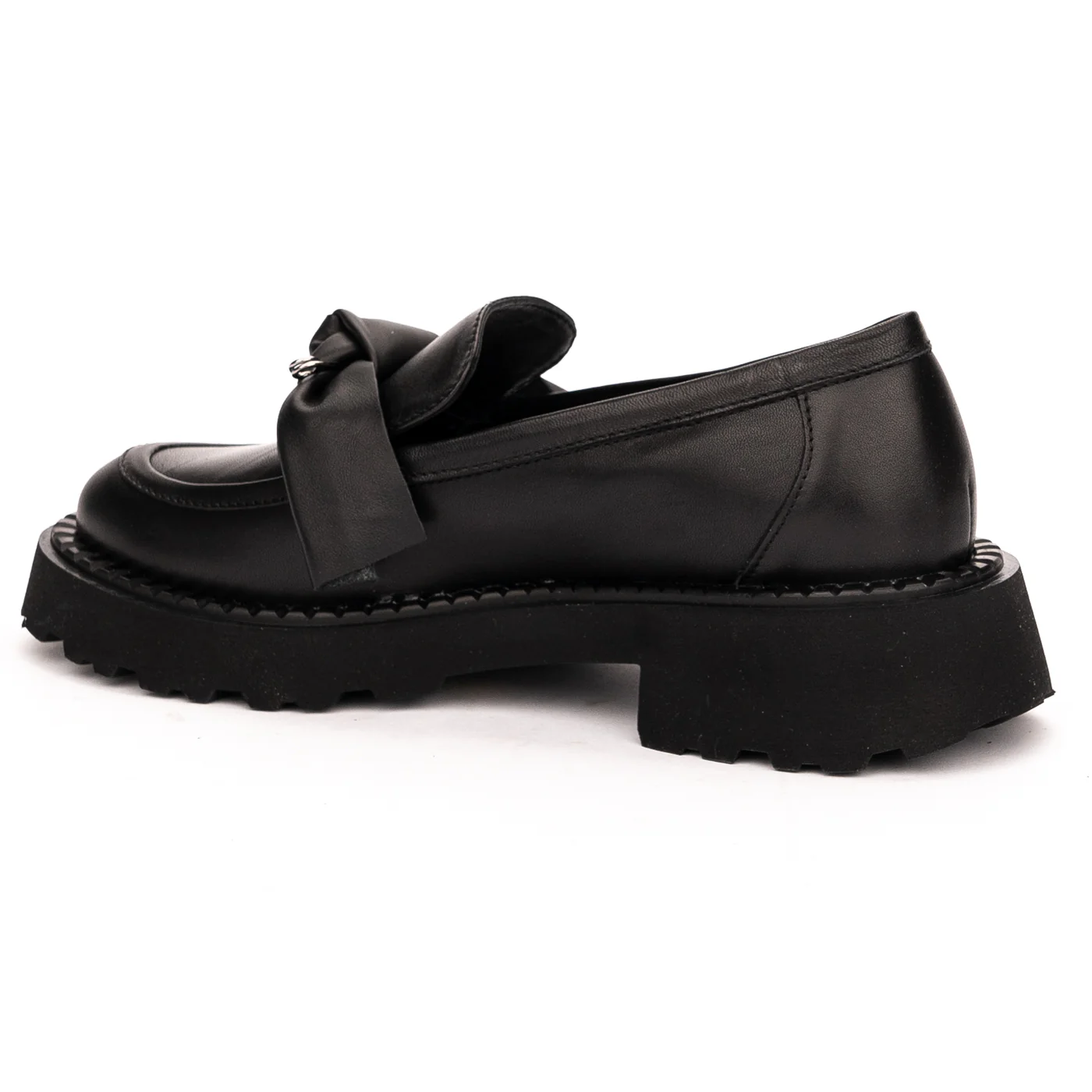 Pantofi dama din piele naturala neagra 13152 - Image 2
