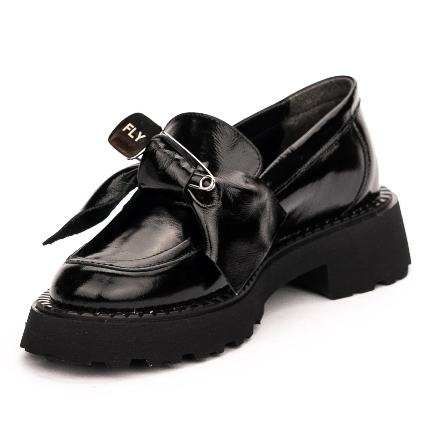 Pantofi dama din piele naturala neagra 13153 - Image 3