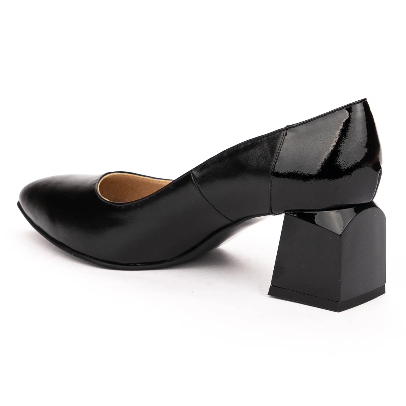 Pantofi dama din piele naturala neagra 13171 - Image 2