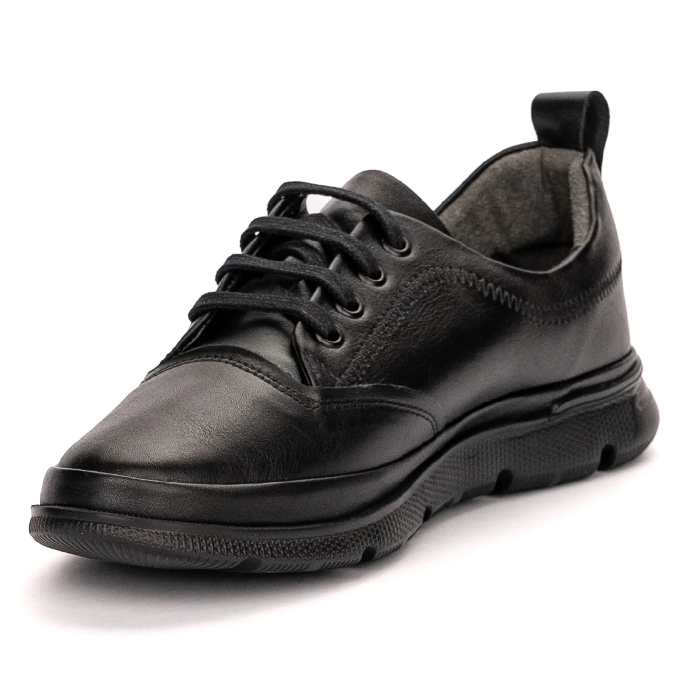 Pantofi dama din piele naturala neagra 13413 - Image 3