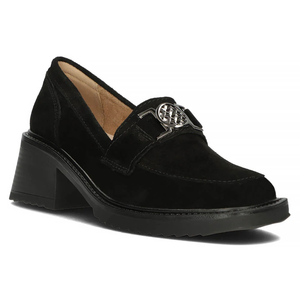 Pantofi dama din piele naturala neagra 13482 - Image 2