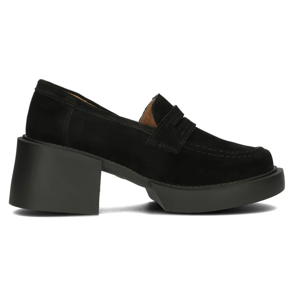 Pantofi dama din piele naturala neagra 13483