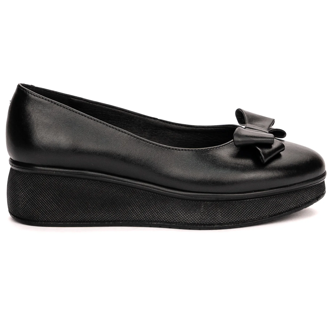 Pantofi dama din piele naturala neagra 13568