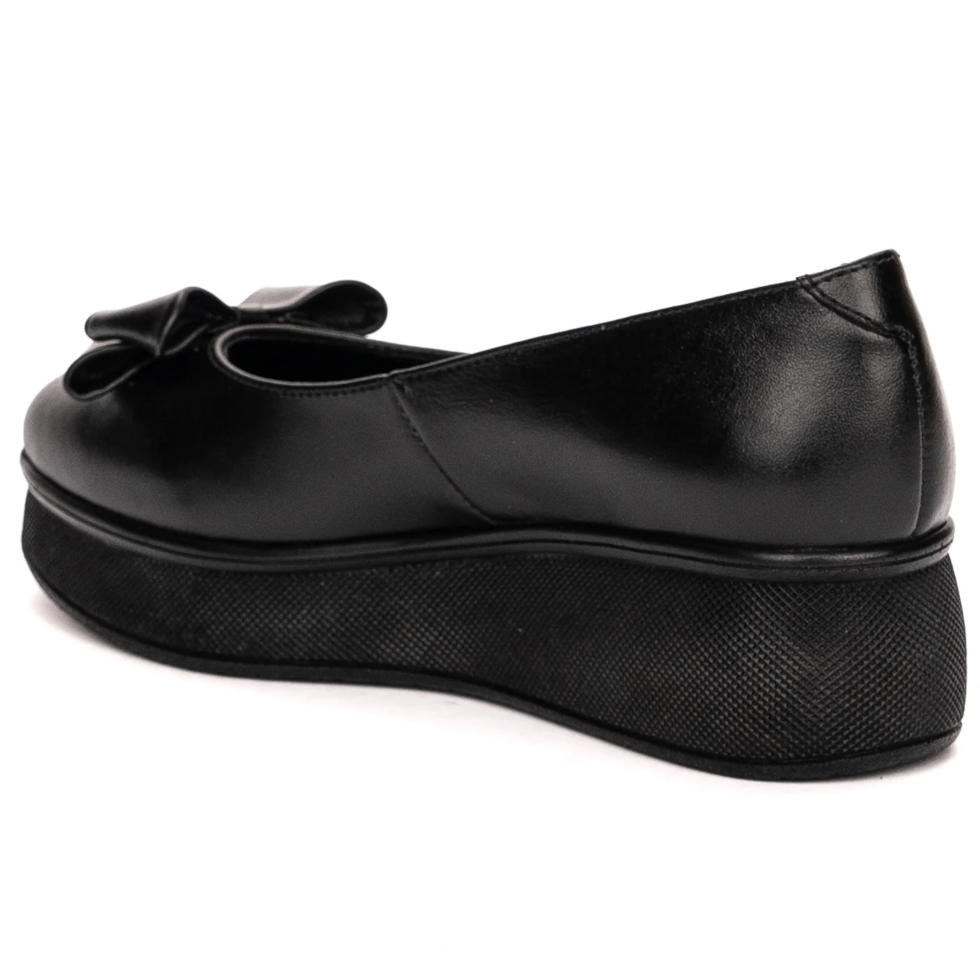 Pantofi dama din piele naturala neagra 13568 - Image 2