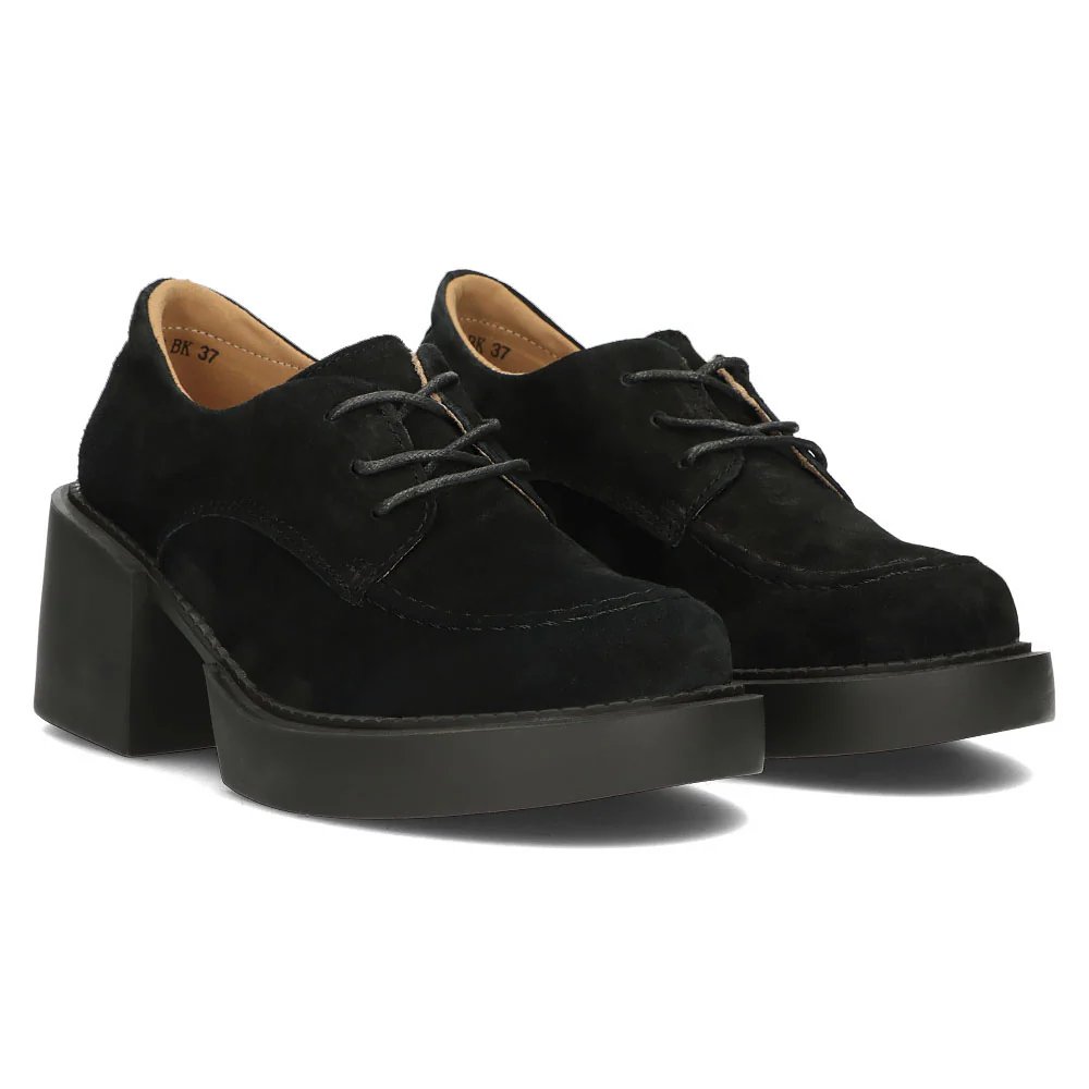 Pantofi dama din piele naturala neagra 13621 - Image 5