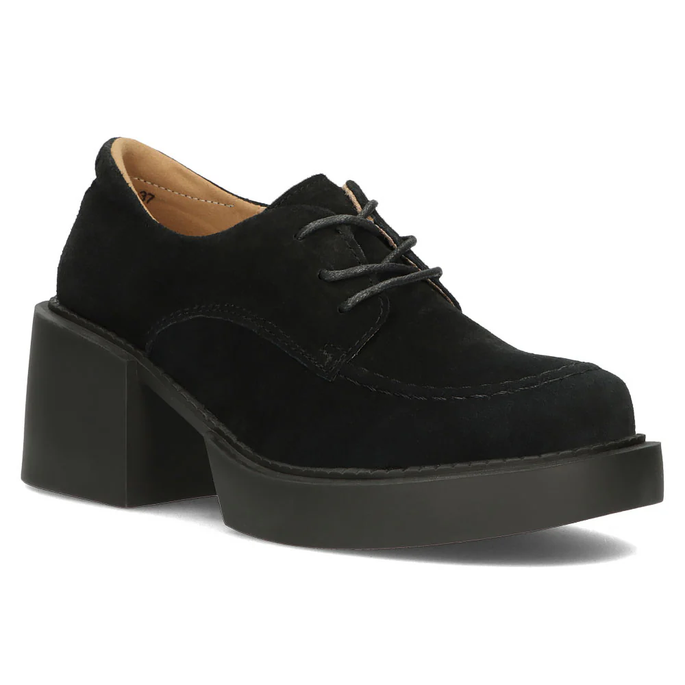 Pantofi dama din piele naturala neagra 13621 - Image 6