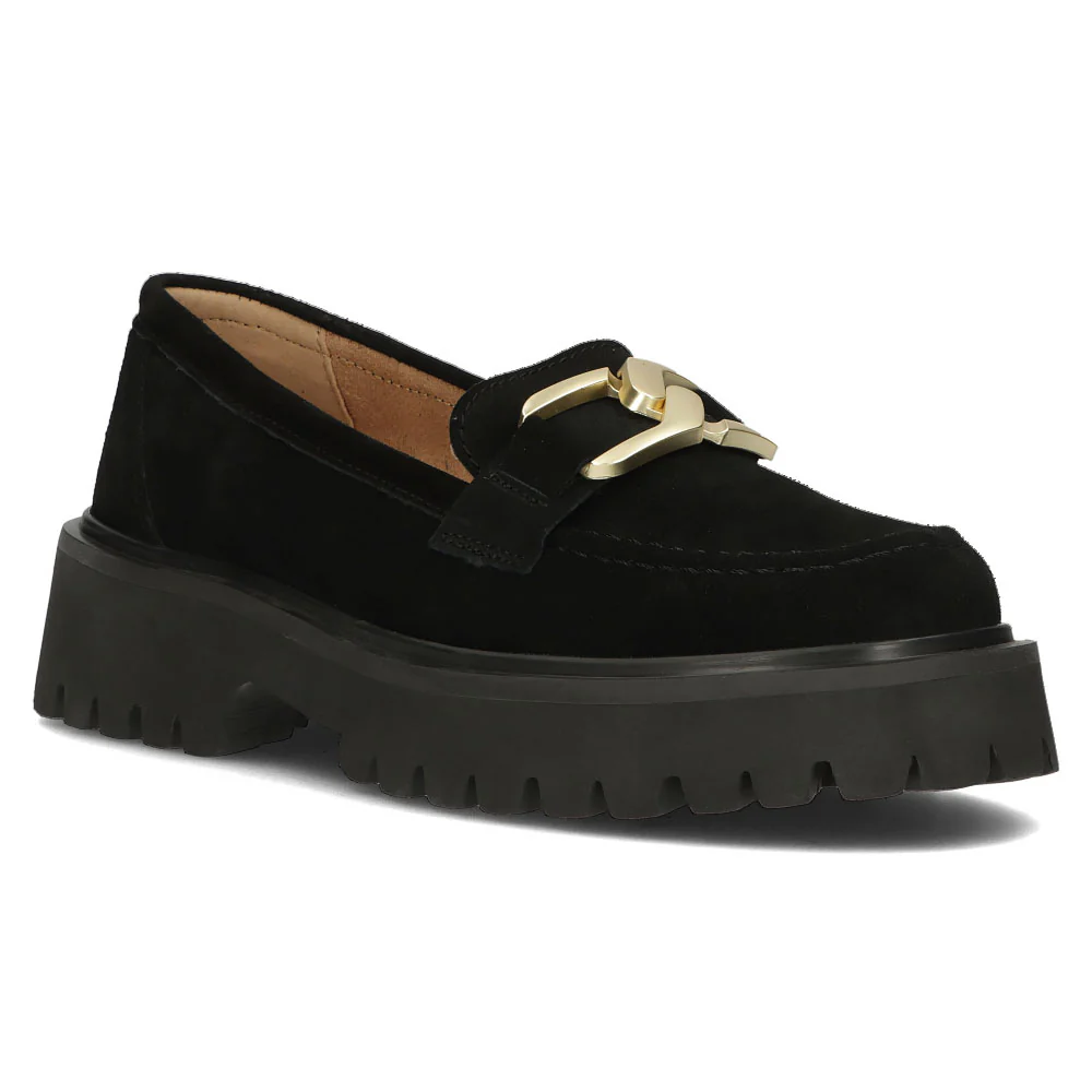 Pantofi dama din piele naturala neagra 13623 - Image 4