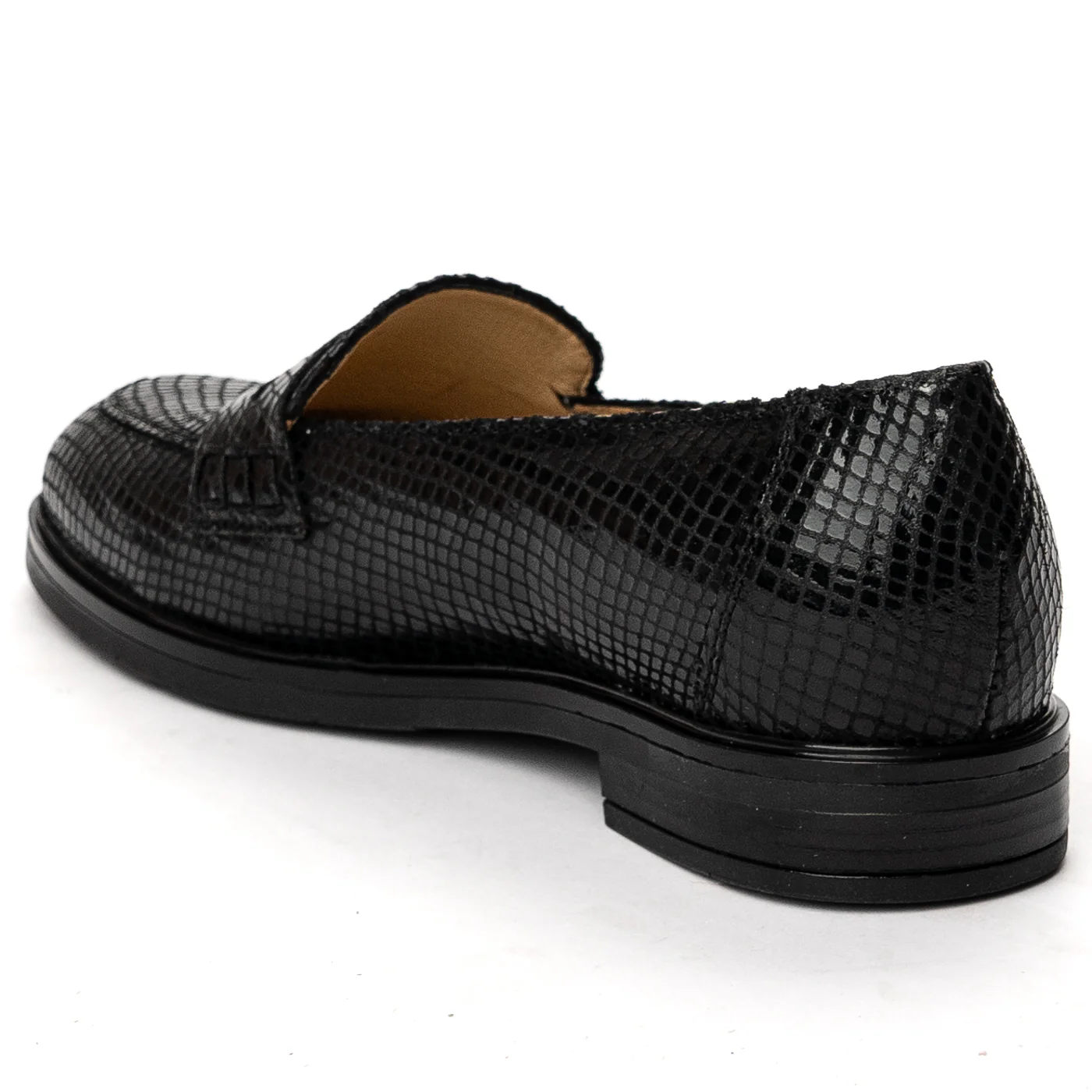 Pantofi dama din piele naturala neagra 13632 - Image 2
