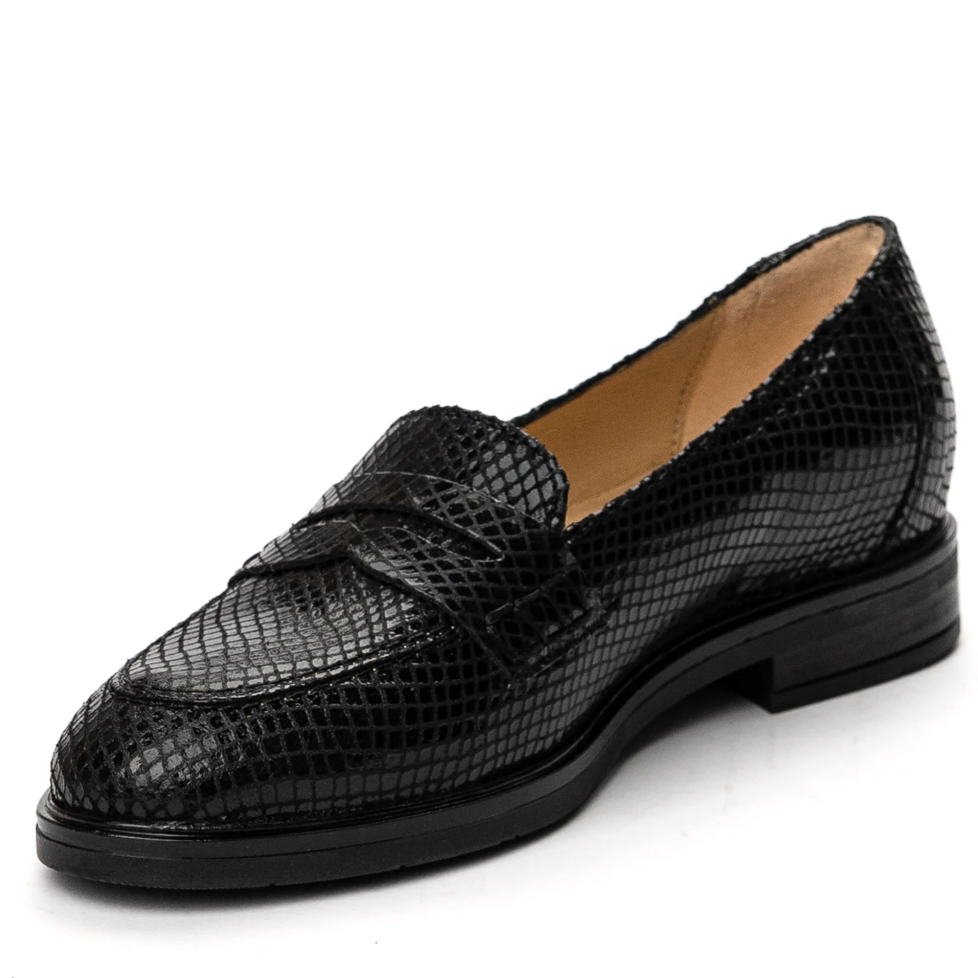 Pantofi dama din piele naturala neagra 13632 - Image 3