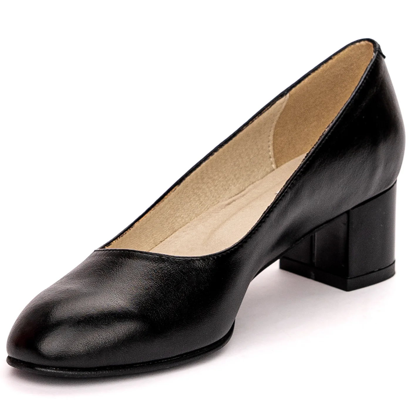 Pantofi dama din piele naturala neagra 13646 - Image 3