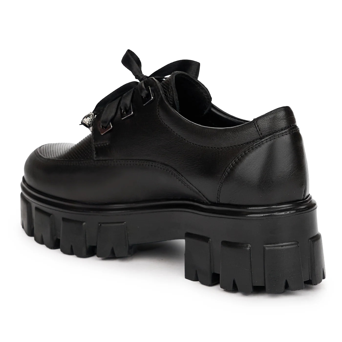 Pantofi dama din piele naturala neagra 13752 - Image 2