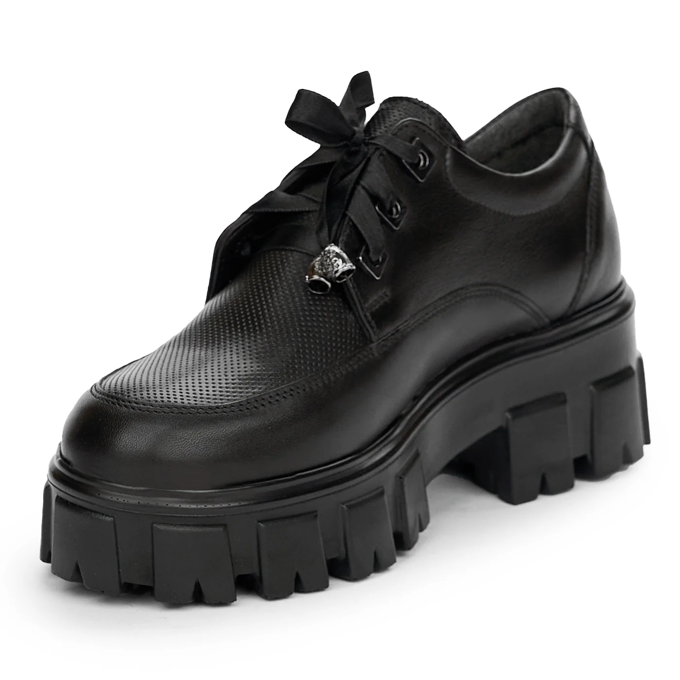 Pantofi dama din piele naturala neagra 13752 - Image 3