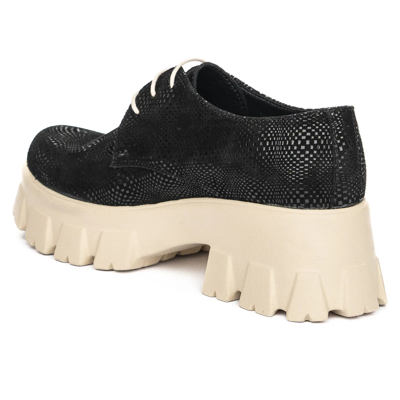 Pantofi dama din piele naturala neagra 13956 - Image 2