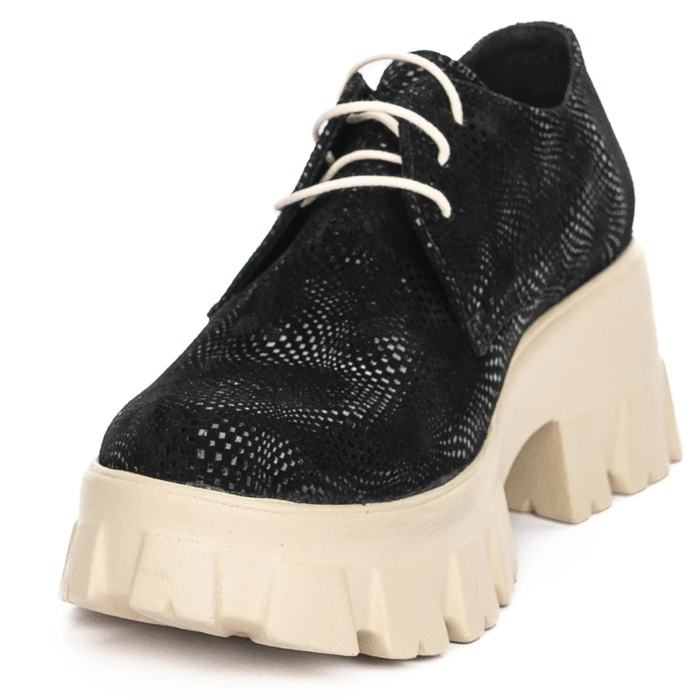 Pantofi dama din piele naturala neagra 13956 - Image 3