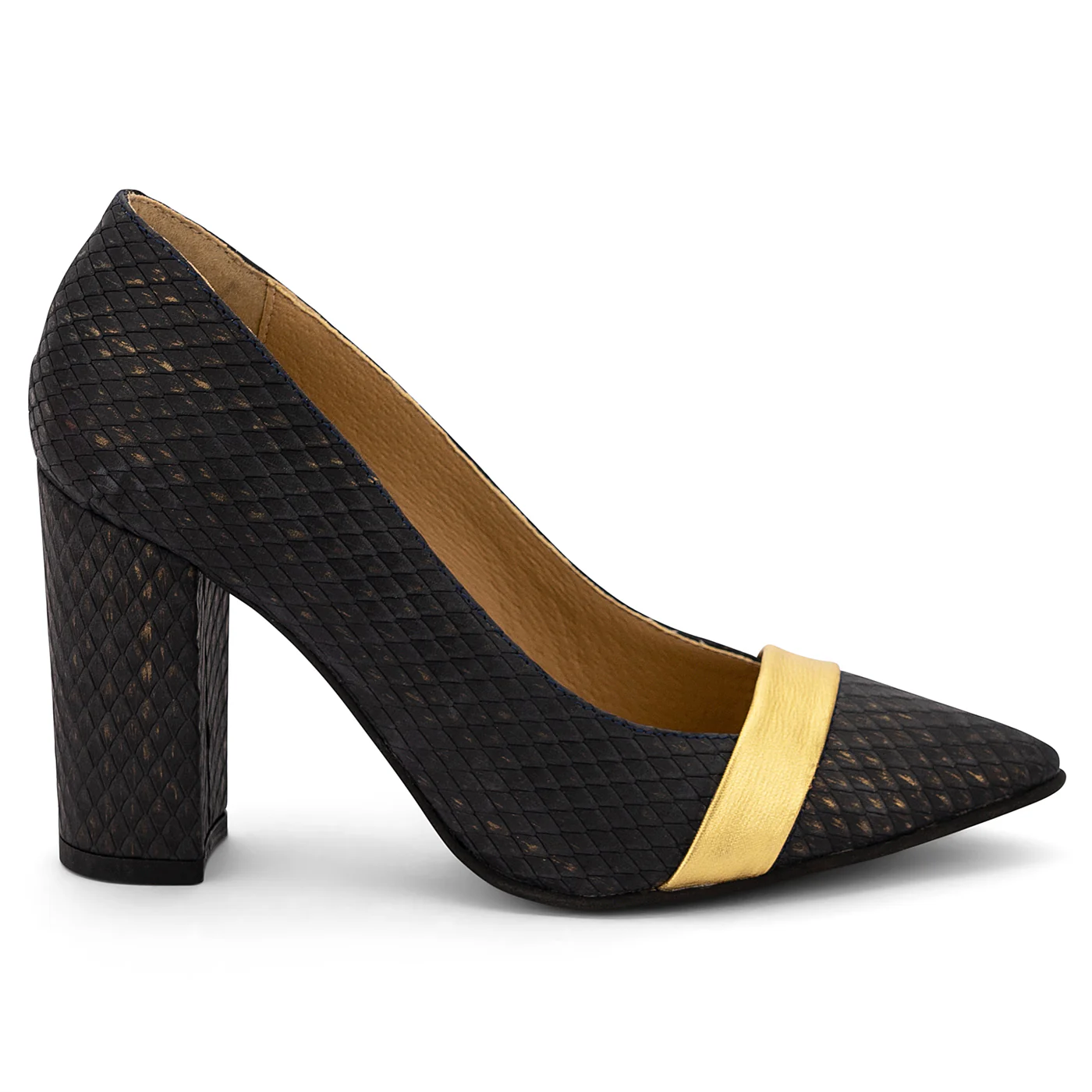 Pantofi dama din piele naturala neagra 14071
