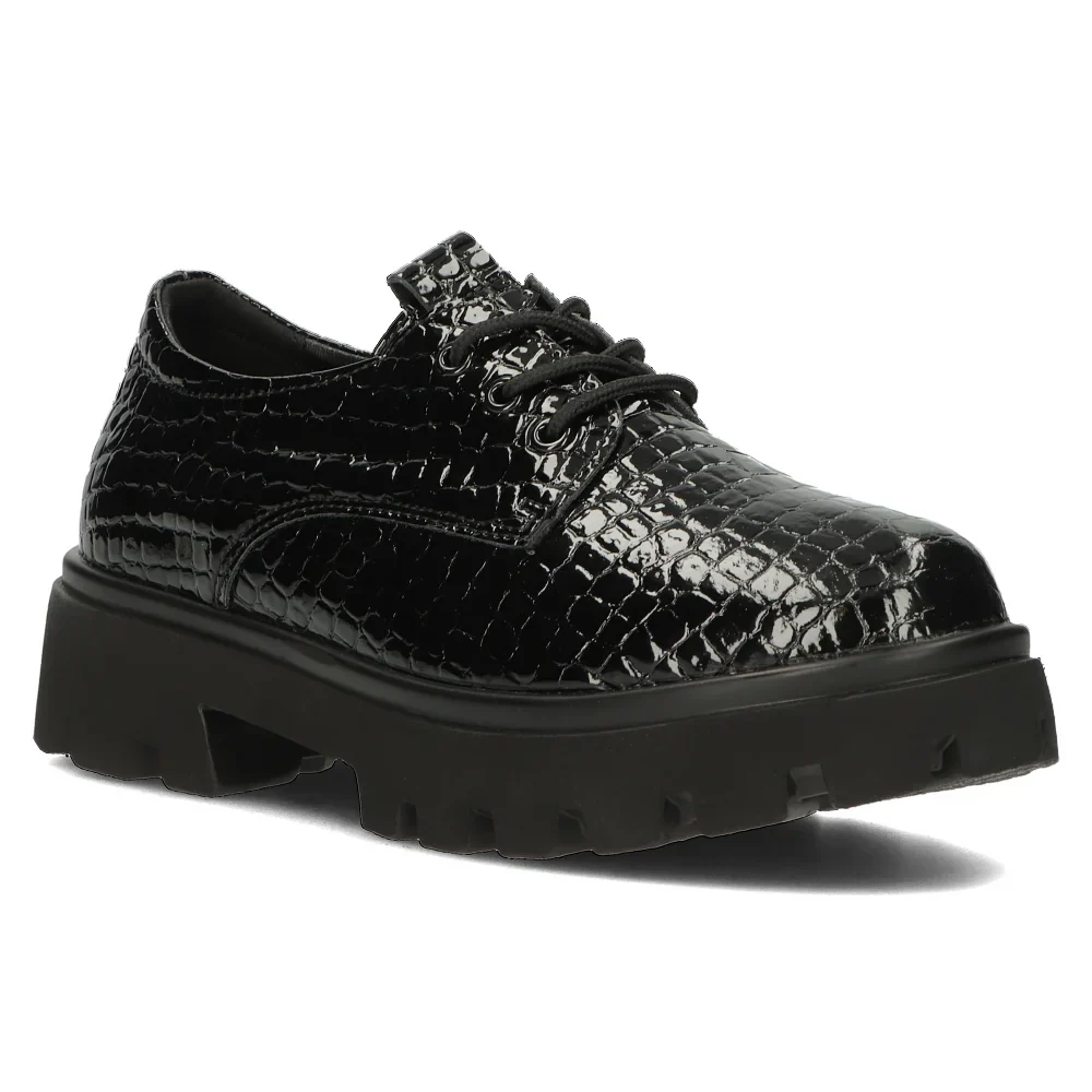 Pantofi dama din piele naturala neagra 14131 - Image 2