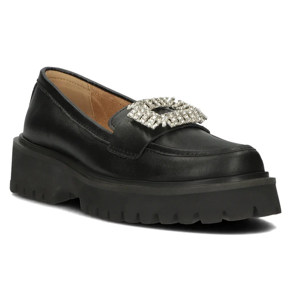 Pantofi dama din piele naturala neagra 14135 - Image 2