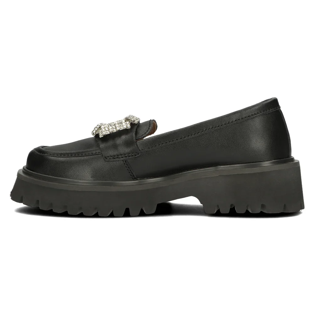 Pantofi dama din piele naturala neagra 14135 - Image 3