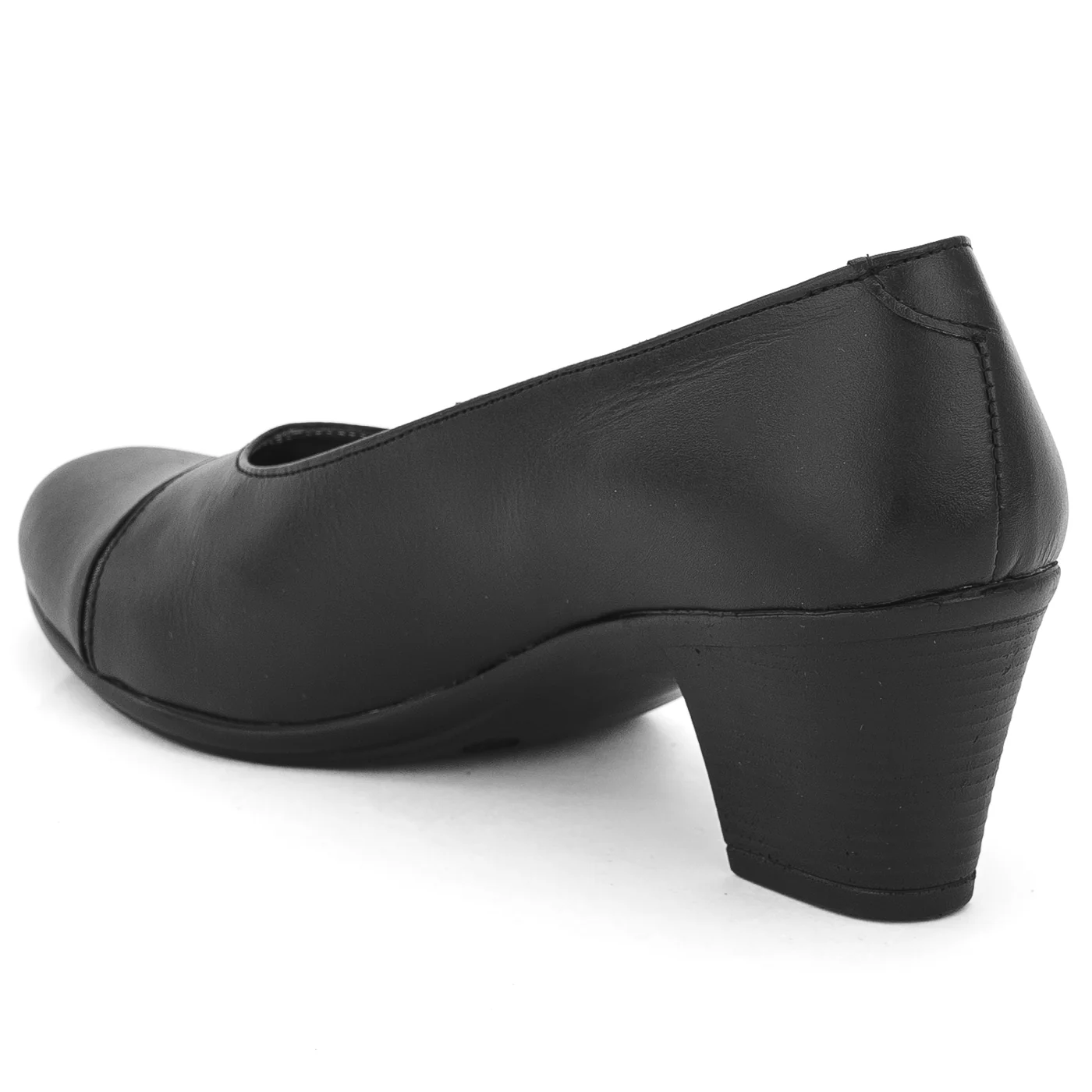 Pantofi dama din piele naturala neagra 14154 - Image 2
