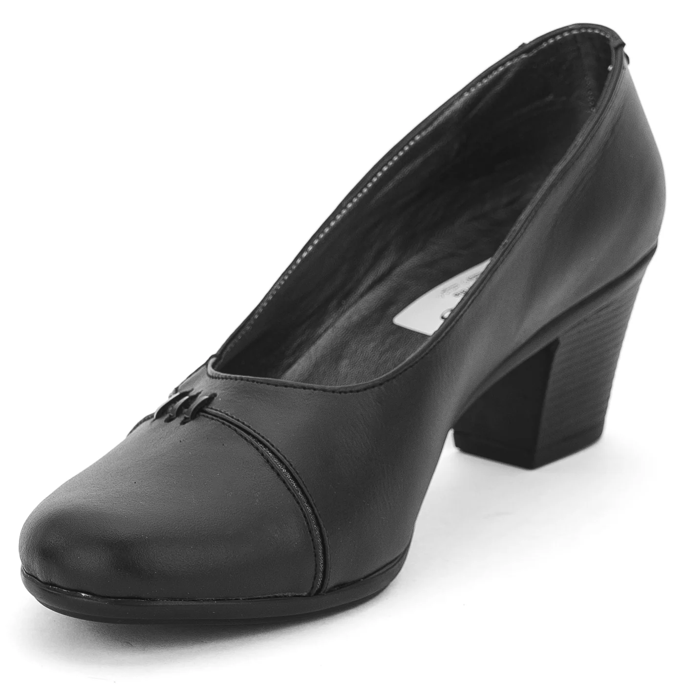 Pantofi dama din piele naturala neagra 14154 - Image 3