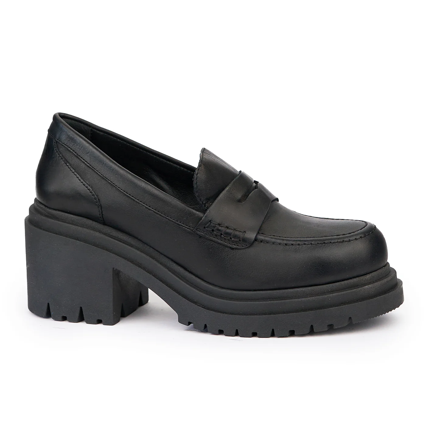 Pantofi dama din piele naturala neagra 14452