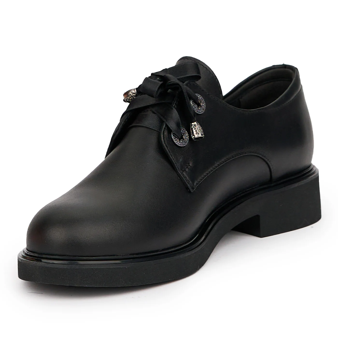 Pantofi dama din piele naturala neagra 14535 - Image 3