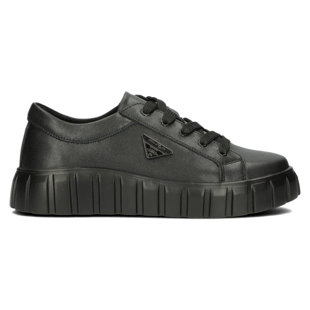 Pantofi dama din piele naturala neagra 14818