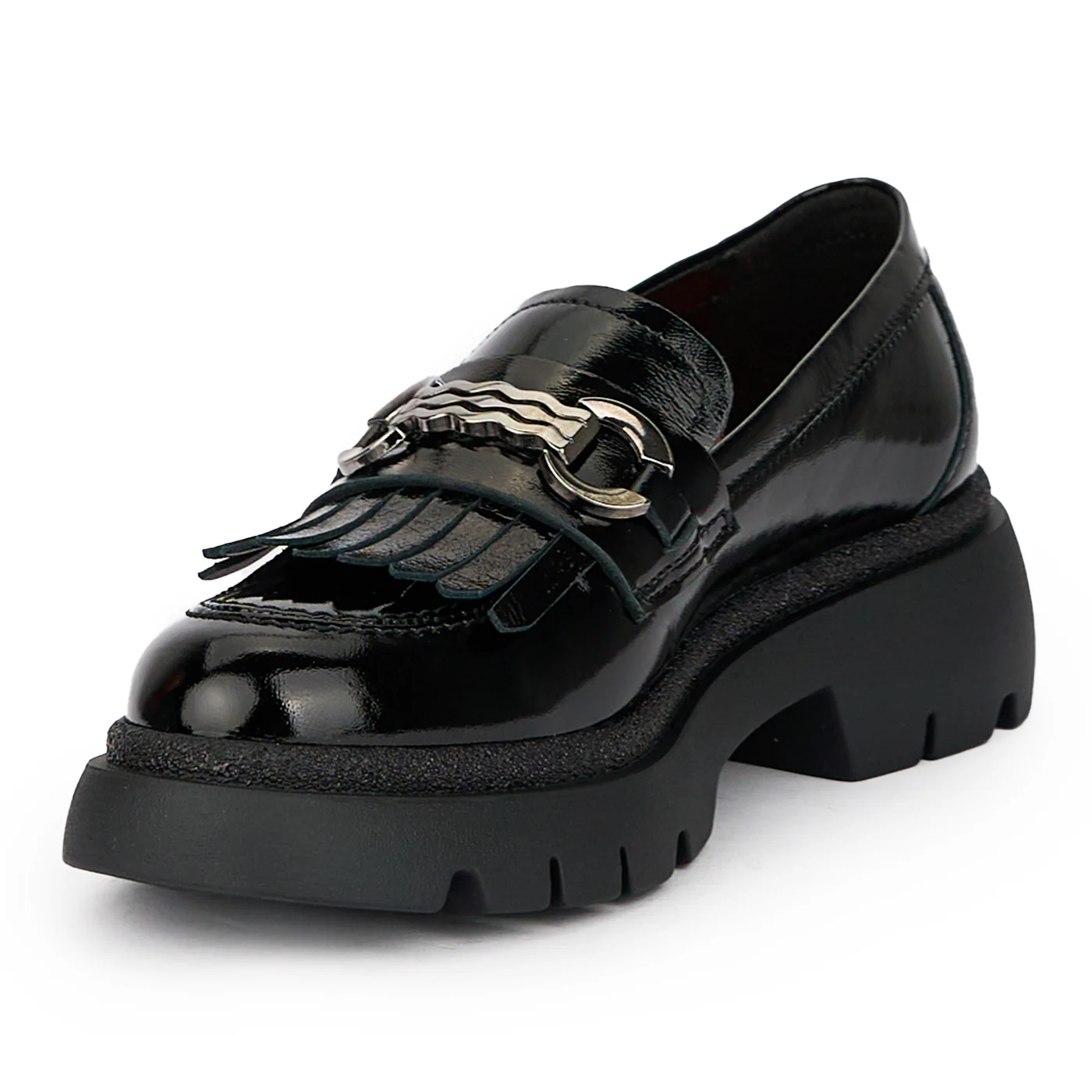 Pantofi dama din piele naturala neagra 15366 - Image 3