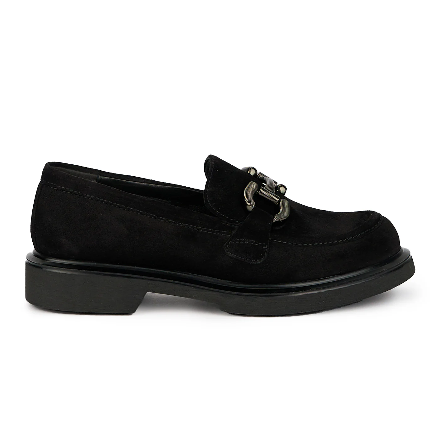 Pantofi dama din piele naturala neagra 15696