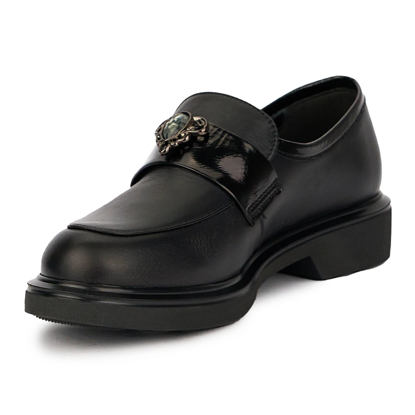 Pantofi dama din piele naturala neagra 15697 - Image 3