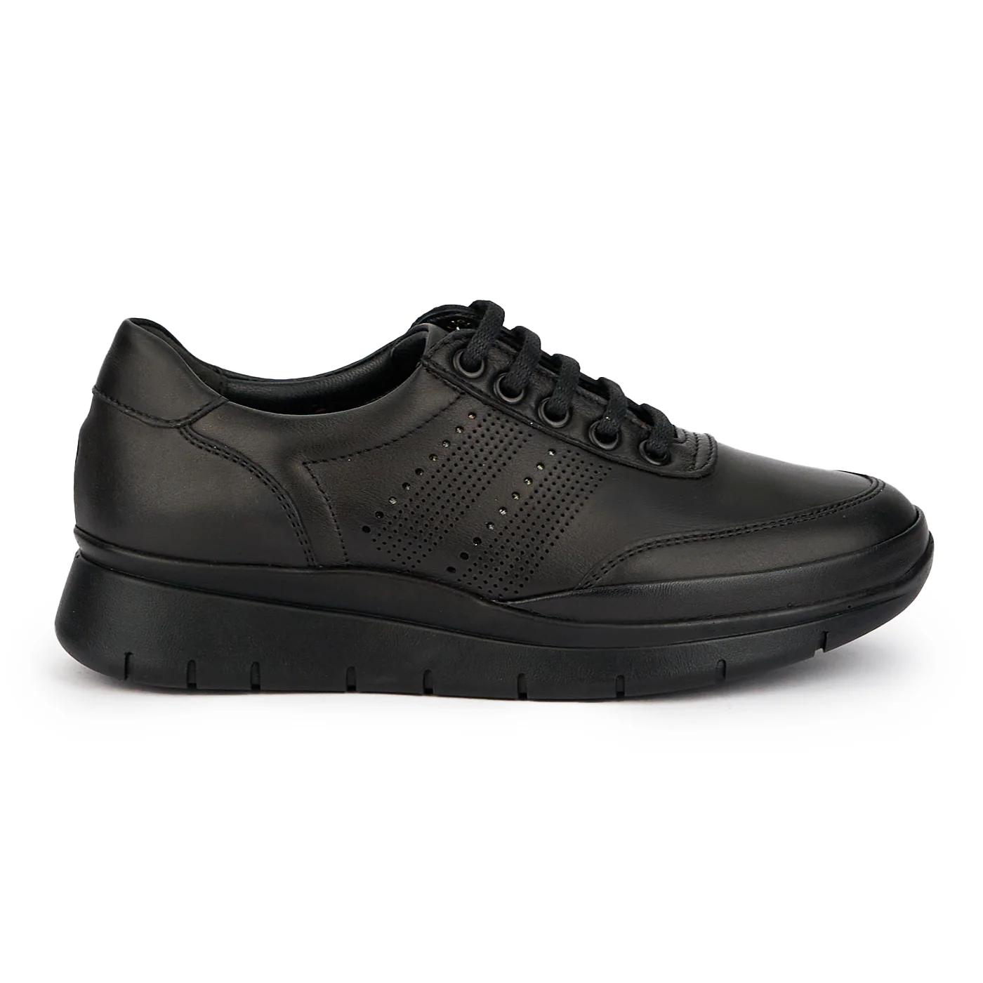 Pantofi dama din piele naturala neagra 15842