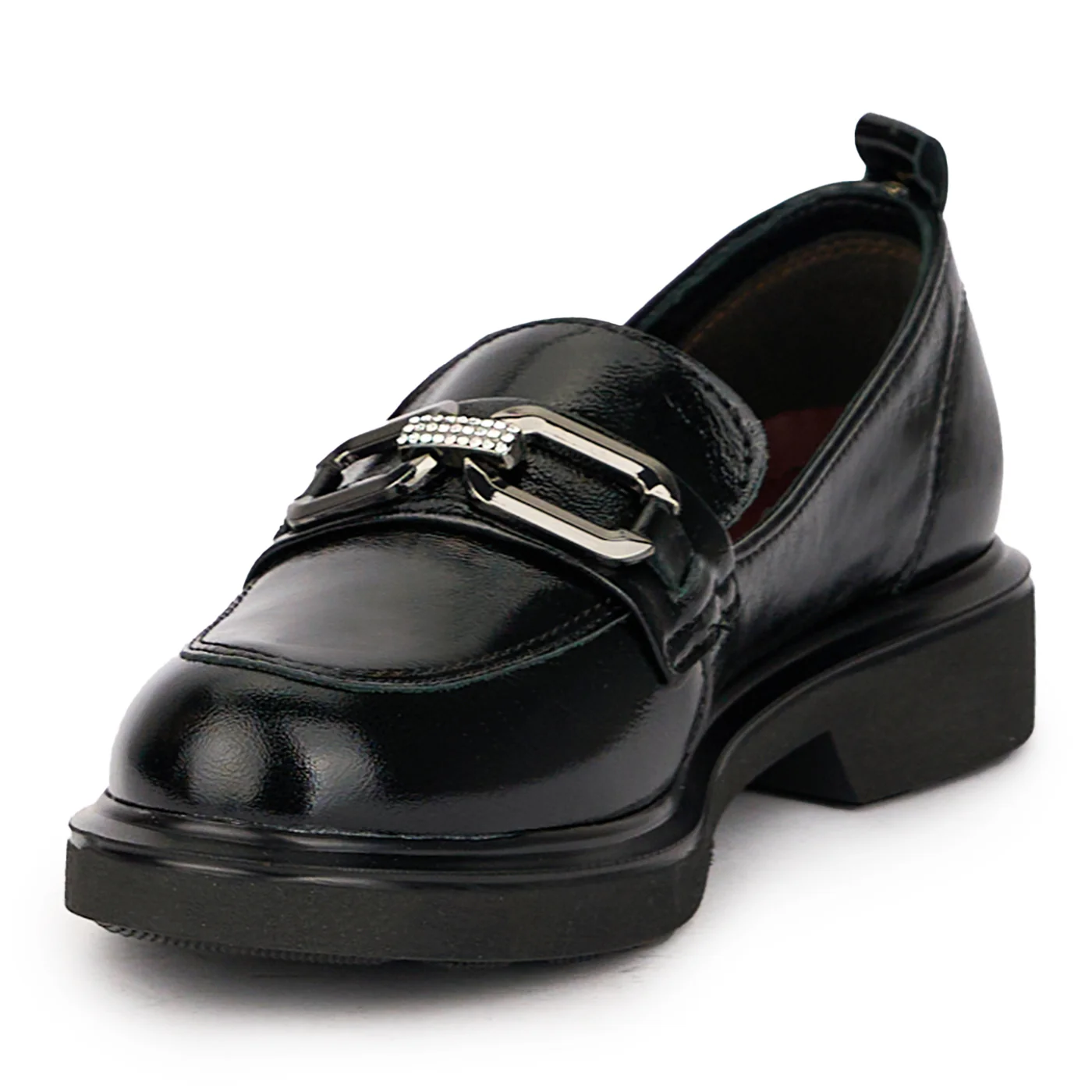 Pantofi dama din piele naturala neagra 15949 - Image 3