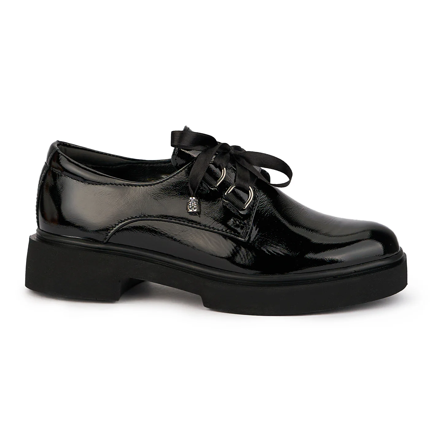 Pantofi dama din piele naturala neagra 16083