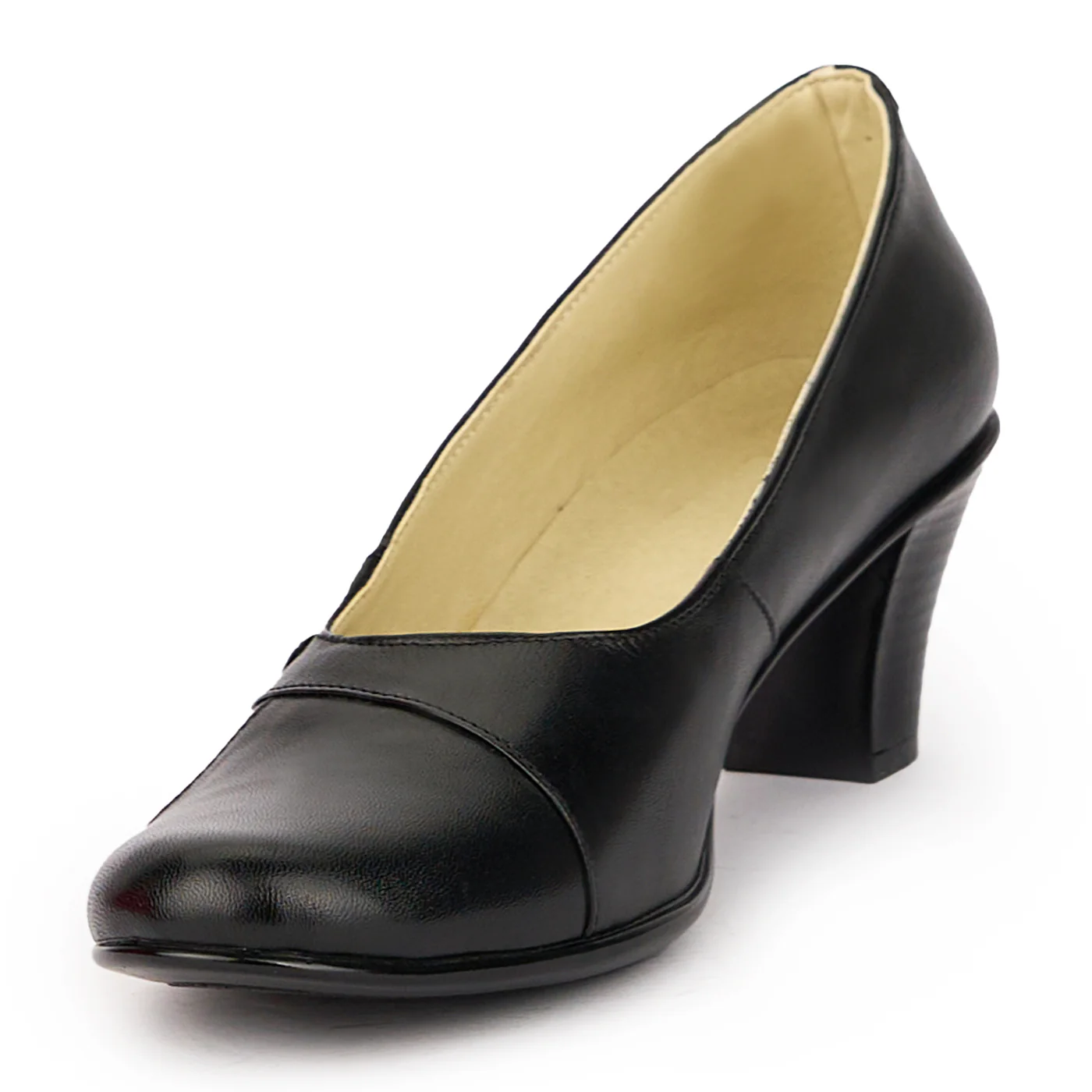 Pantofi dama din piele naturala neagra 16177 - Image 3