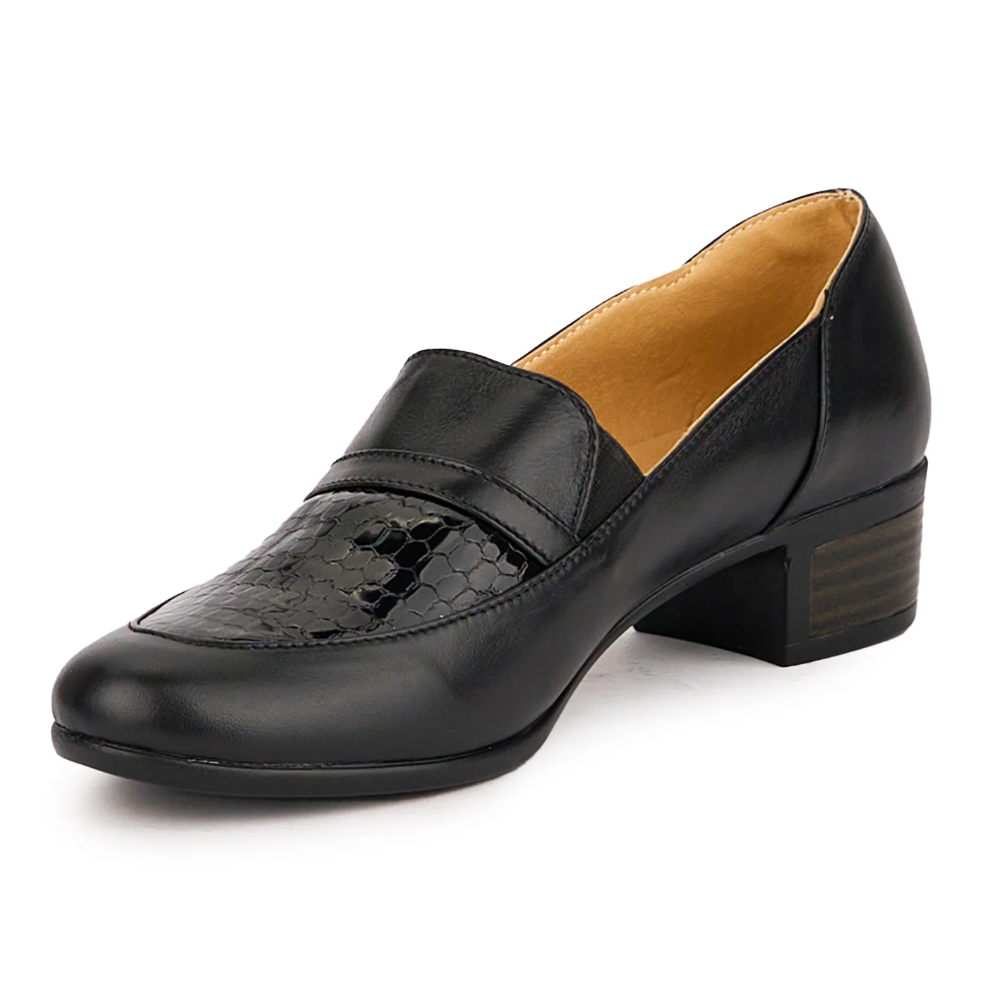 Pantofi dama din piele naturala neagra 16877 - Image 3