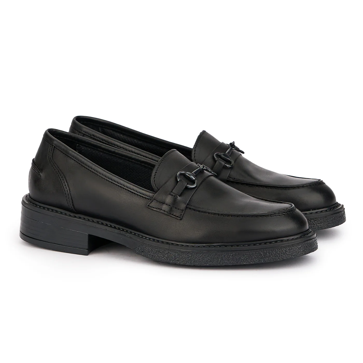 Pantofi dama din piele naturala neagra 16937 - Image 4