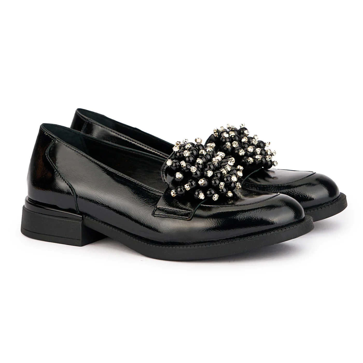 Pantofi dama din piele naturala neagra 17003 - Image 4
