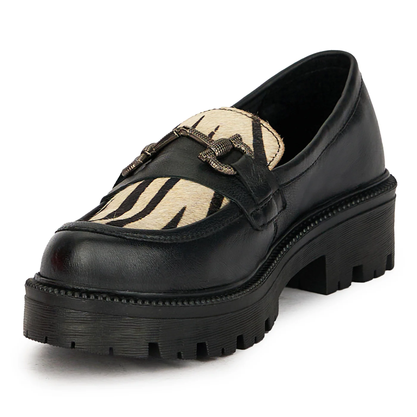 Pantofi dama din piele naturala neagra 17434 - Image 3