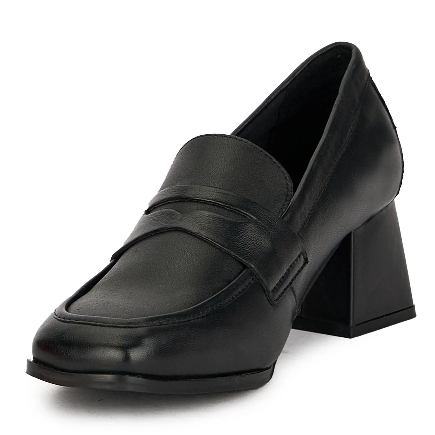 Pantofi dama din piele naturala neagra 17435 - Image 3