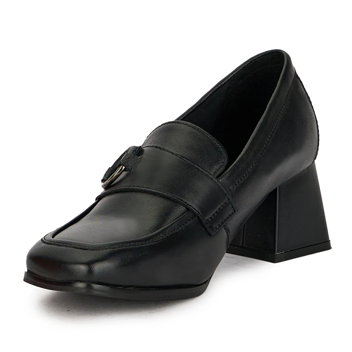 Pantofi dama din piele naturala neagra 17436 - Image 3