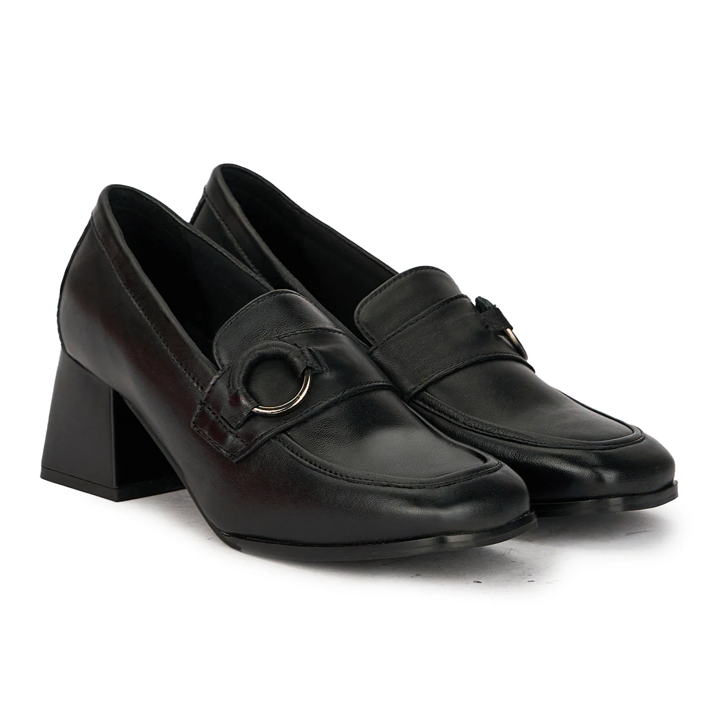 Pantofi dama din piele naturala neagra 17436 - Image 4