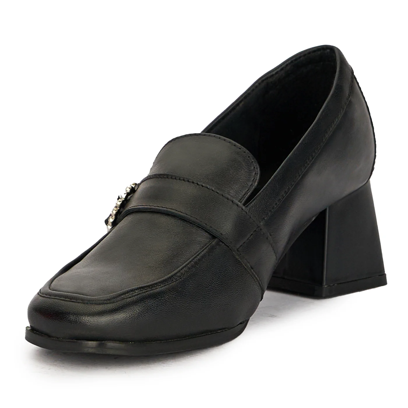 Pantofi dama din piele naturala neagra 17437 - Image 3