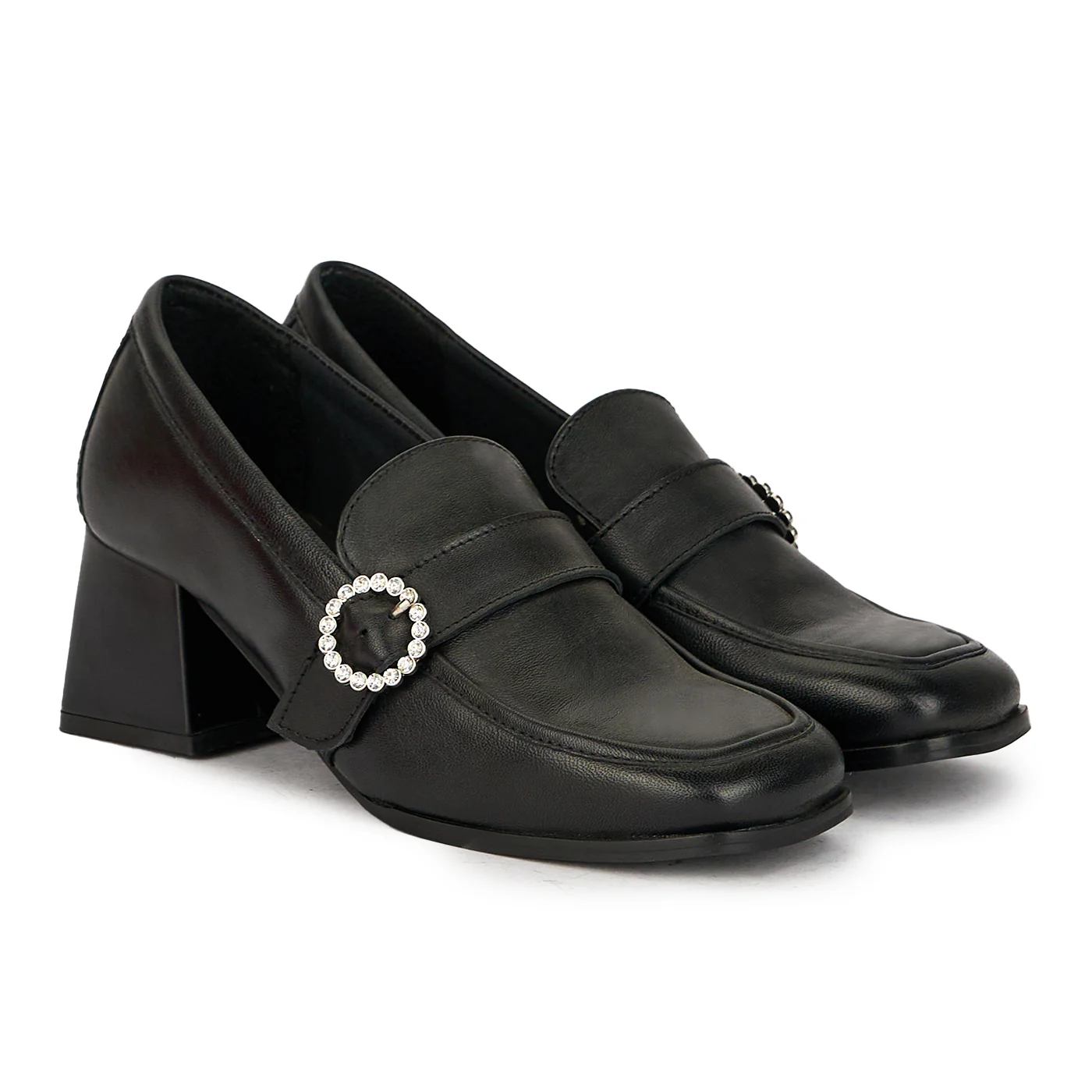 Pantofi dama din piele naturala neagra 17437 - Image 4