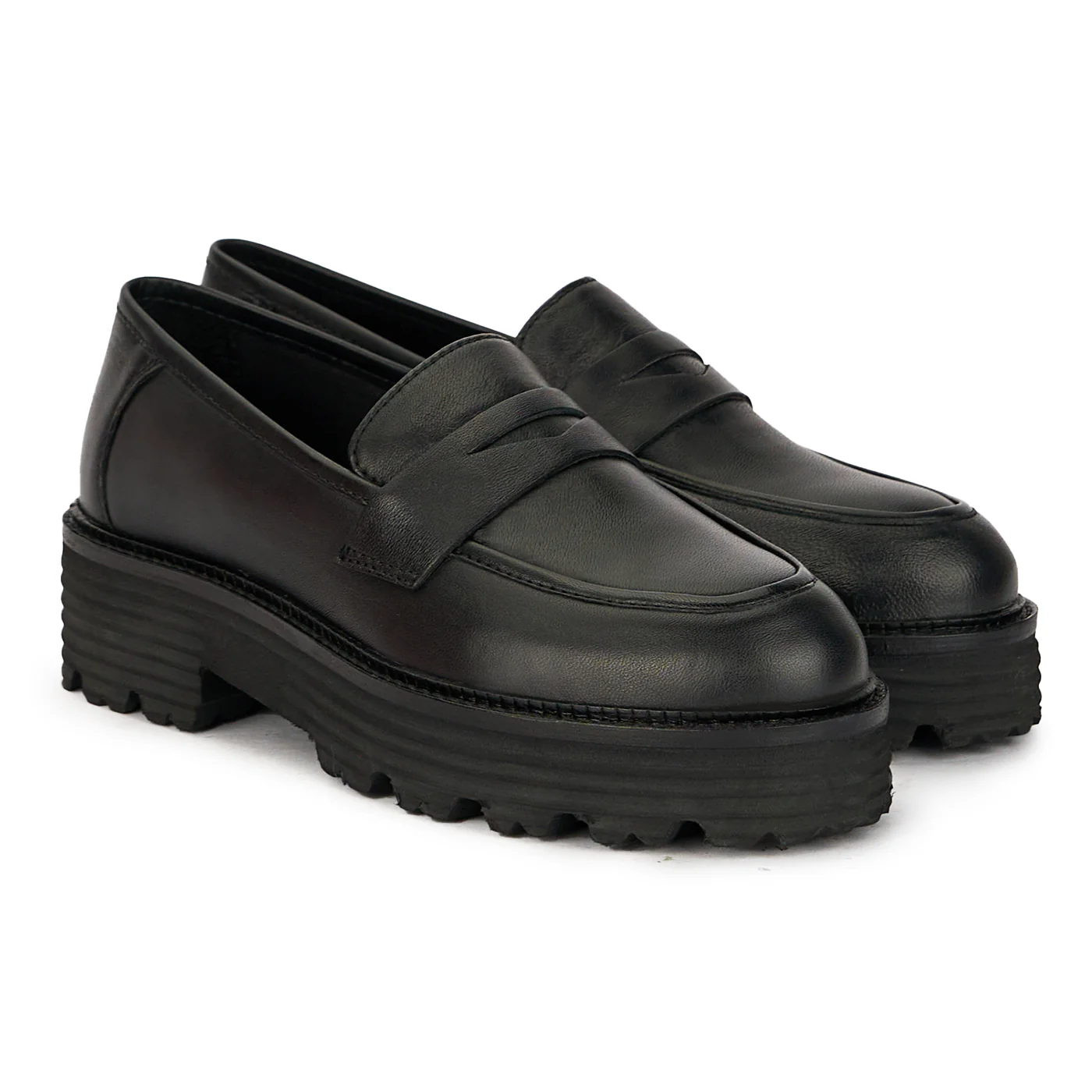 Pantofi dama din piele naturala neagra 17438 - Image 4