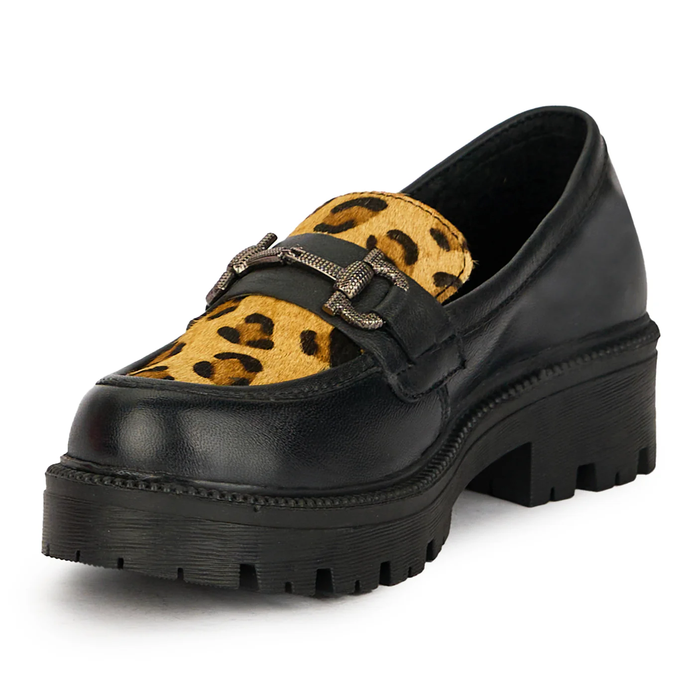 Pantofi dama din piele naturala neagra 17439 - Image 3