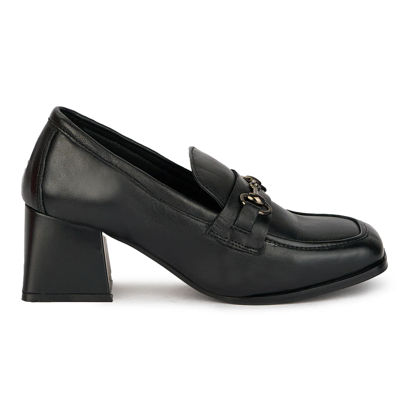 Pantofi dama din piele naturala neagra 17442