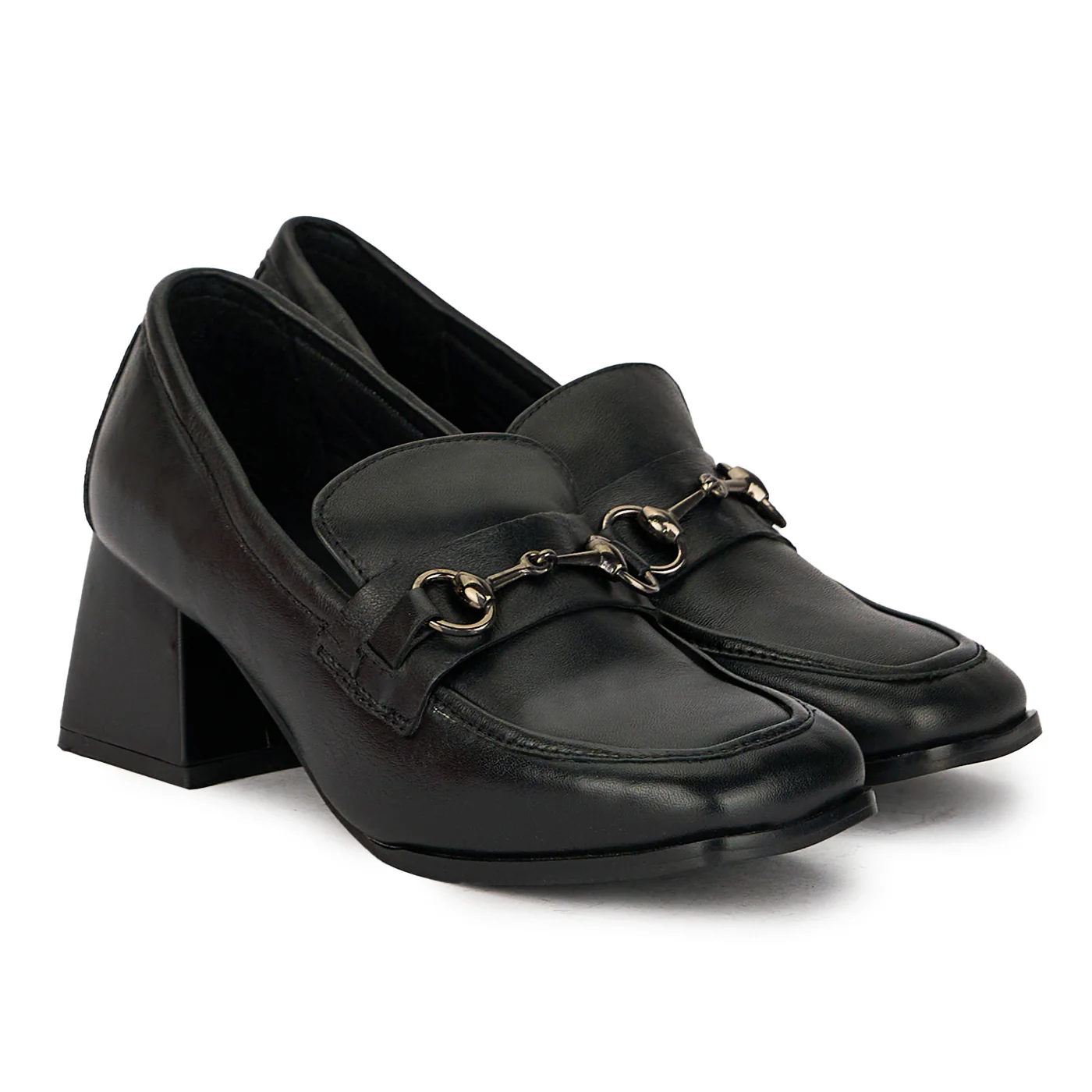 Pantofi dama din piele naturala neagra 17442 - Image 4